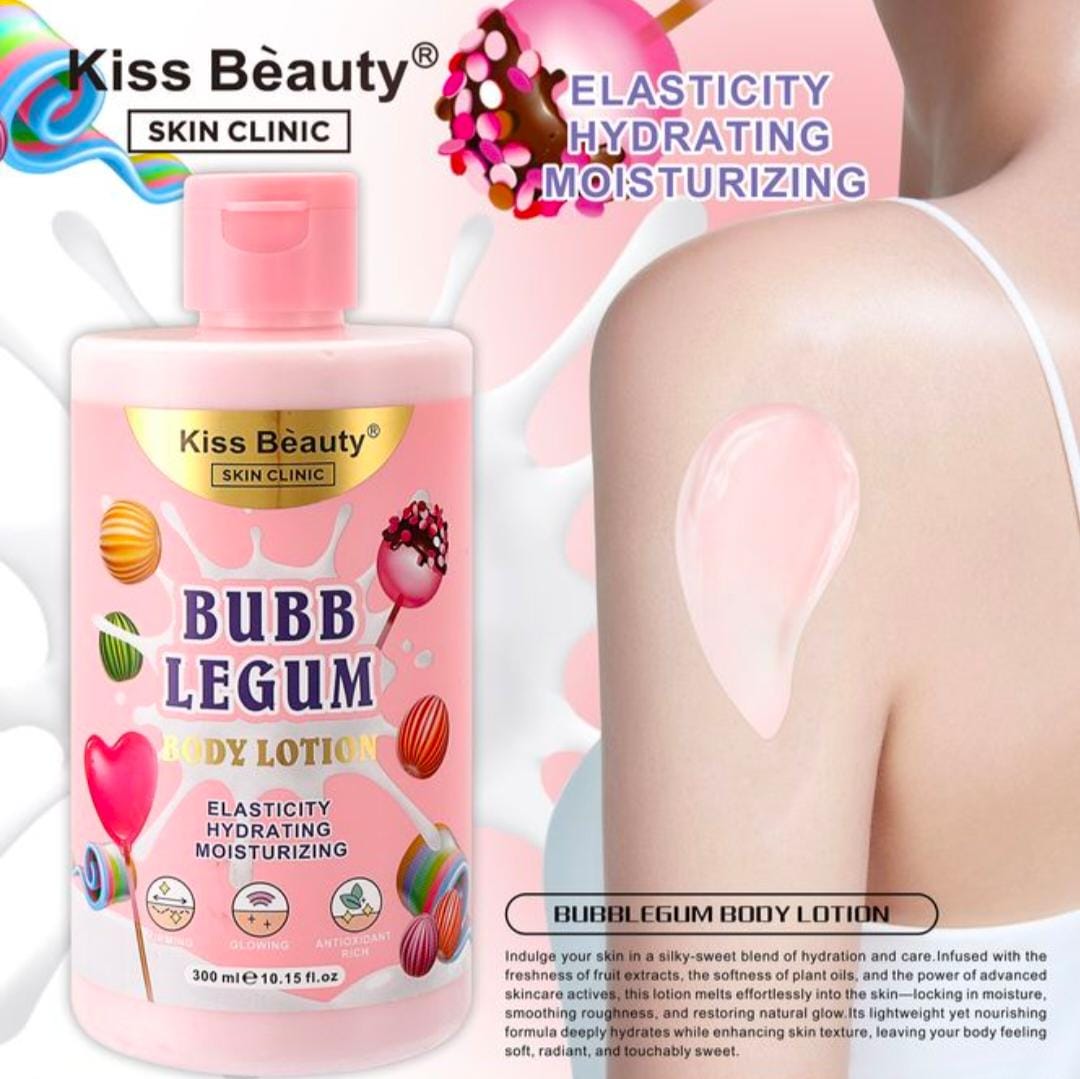 Crema corporal kiss beauty bubblegum