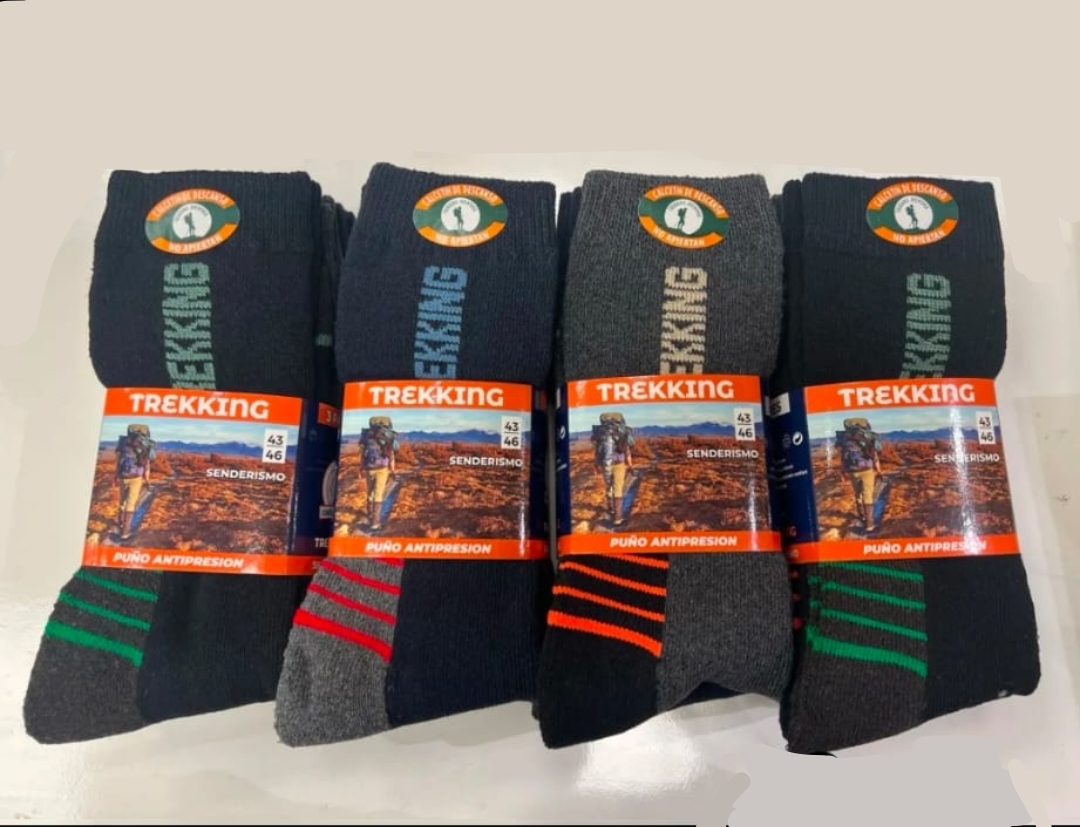 Calcetines calentitos trekking de hombre
