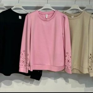 Sudadera manga calada